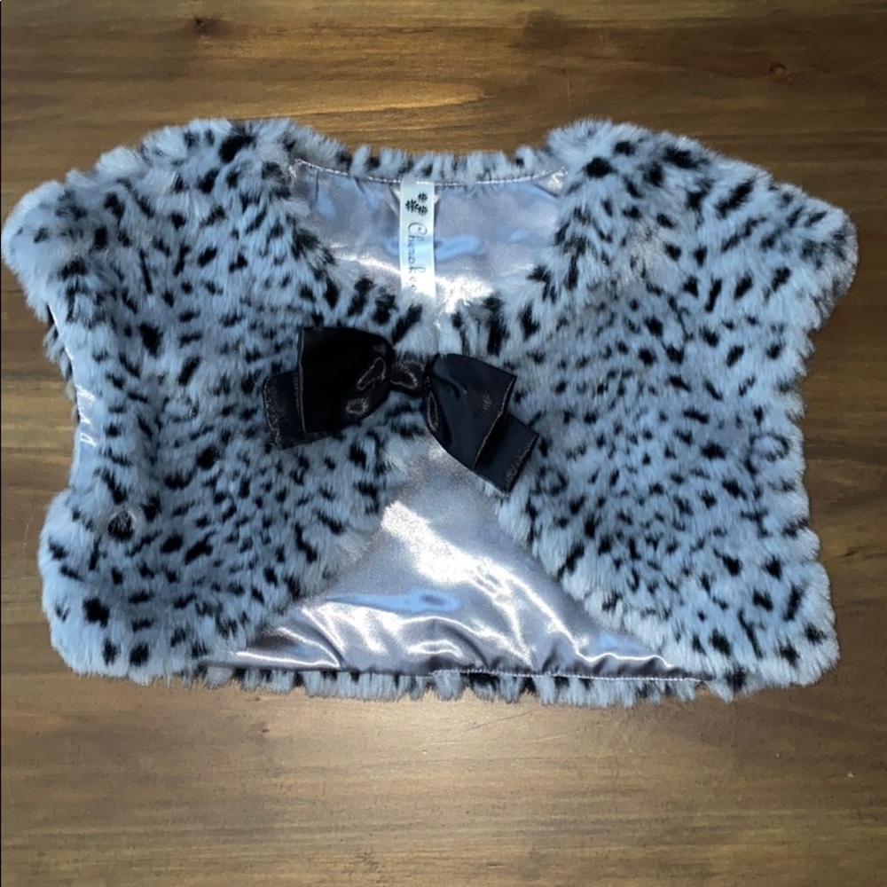 🎀girl’s print shrug vest